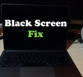 Macbook Black Screen Fix