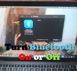 How to Turn On or Off Bluetooth on Macbook