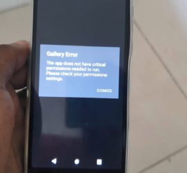 Gallery Error the App does not have critical Permissions