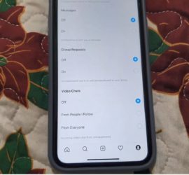 Disable Video Call on Instagram