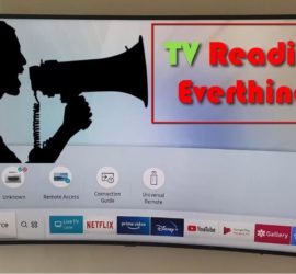 Samsung TV Reading Everything out Loud