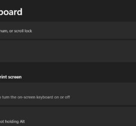 Enable Onscreen keyboard Windows 11