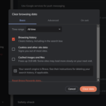 Brave browser Clear History