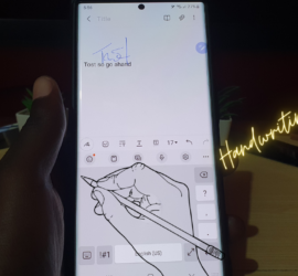 How to Use Handwriting in Samsung keyboard S22 Ultra