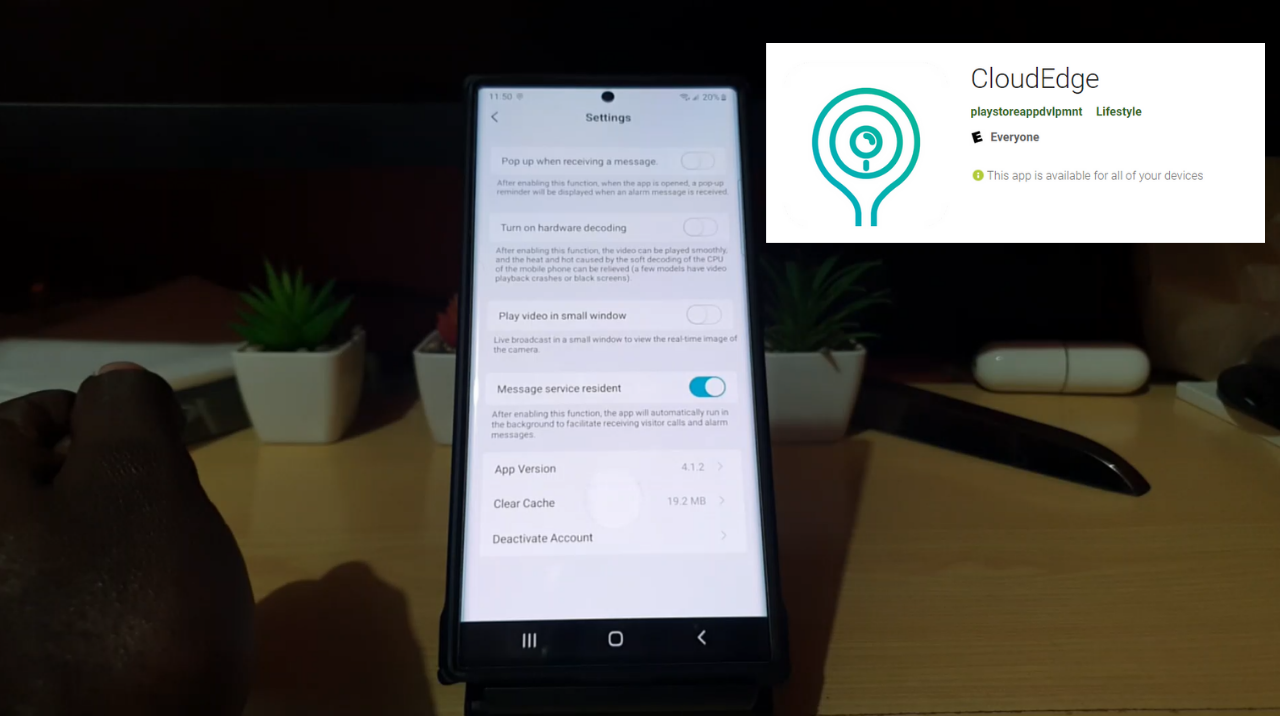 Cloudedge Turn off Resident Message Service