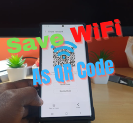 Save WiFi Password QR Code