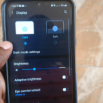 Samsung A20s Dark and Light Mode