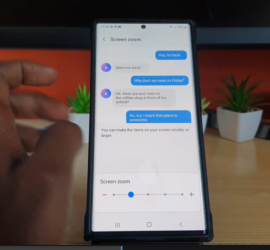 Adjust Screen Zoom Samsung Galaxy