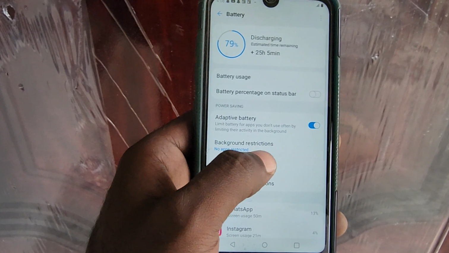 Add Battery Percentage to LG Phoenix 5