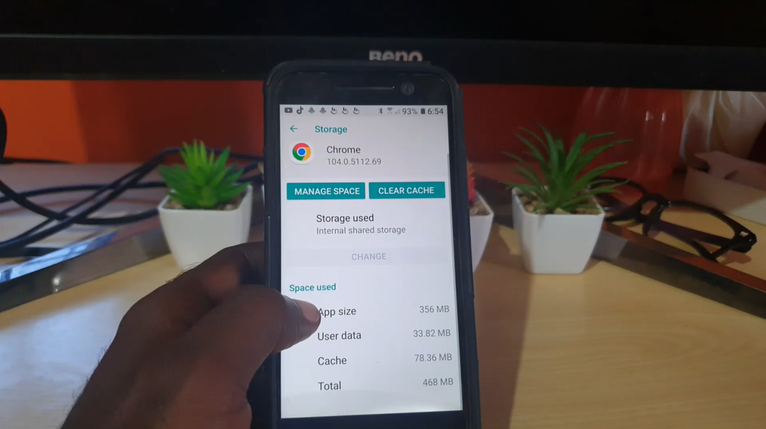 HTC 10 Clear App Cache